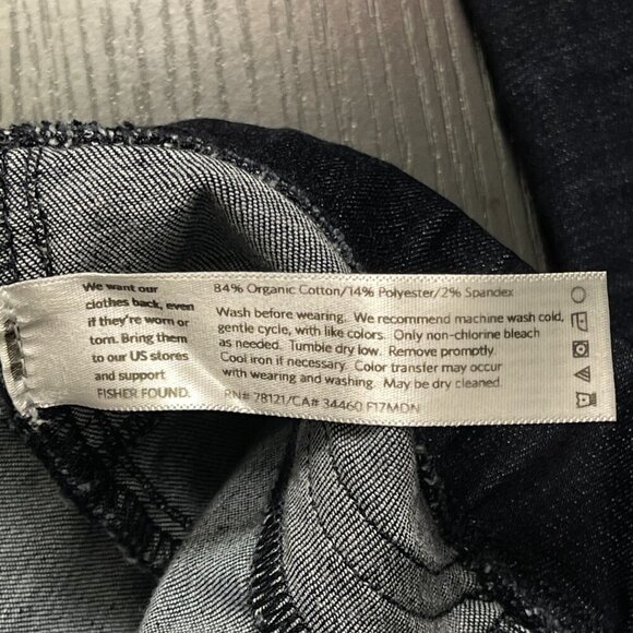 Eileen Fisher Jeggings Women Small Petite Dark Wash Denim Look Stretch Comfy - Picture 11 of 12